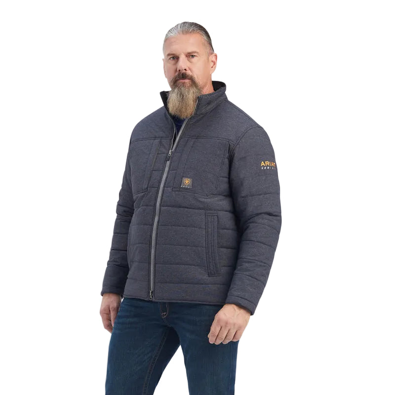 Ariat Mens Rebar Valiant Stretch Canvas Water Resistant Insulated Jacket - Irvine Tack & Western Wear