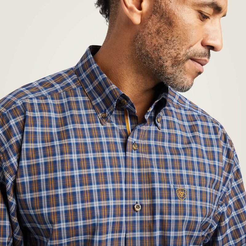 Ariat Men's Pro Giacomo STR Classic LS Shirt Estate - Blue