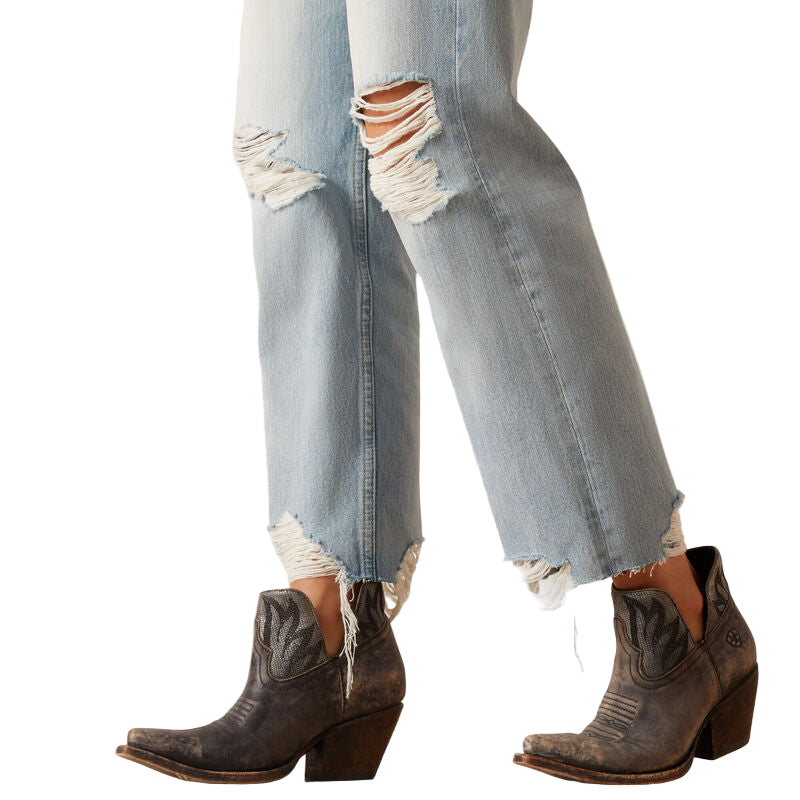 Ariat Women's Ultra High Rise Tomboy Straight Jeans - Mykonos