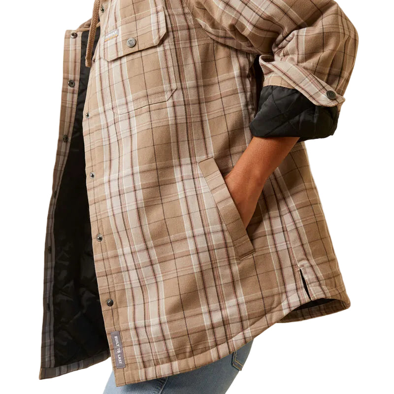 Ariat Women's Rebar Flannel Shirt Jacket FSL Plaid