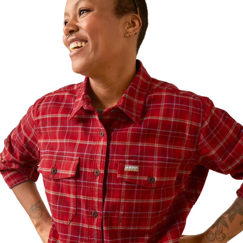 Ariat Women's Rebar Flannel DuraStretch Work Shirt - Multiple Colours