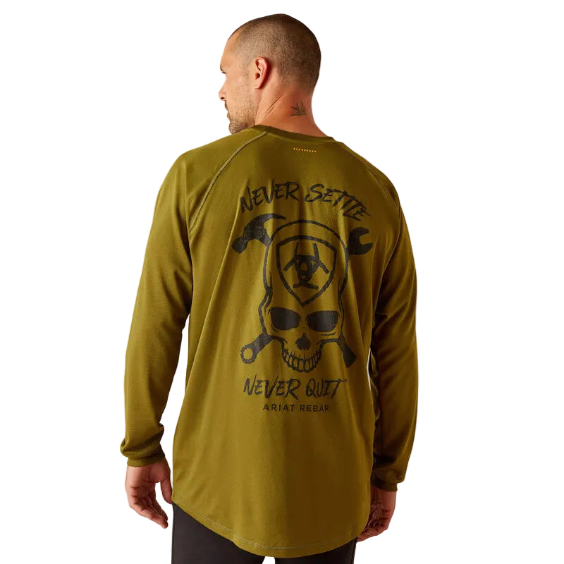 Ariat Men's Rebar Heat Fighter Jolly Wrencher Shirt - Lichen