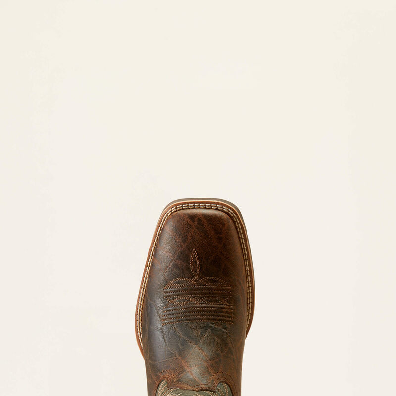 Ariat Men's Sport Big Country Western Boots - Mahogany Elephant Print/Forest Green - Irvine Tack & Western Wear