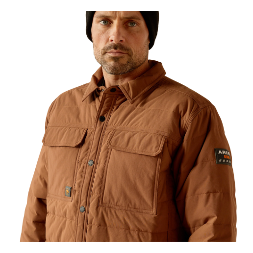 Ariat Men's Rebar Cordura Ripstop Insulated Shirt Jacket - Aztec