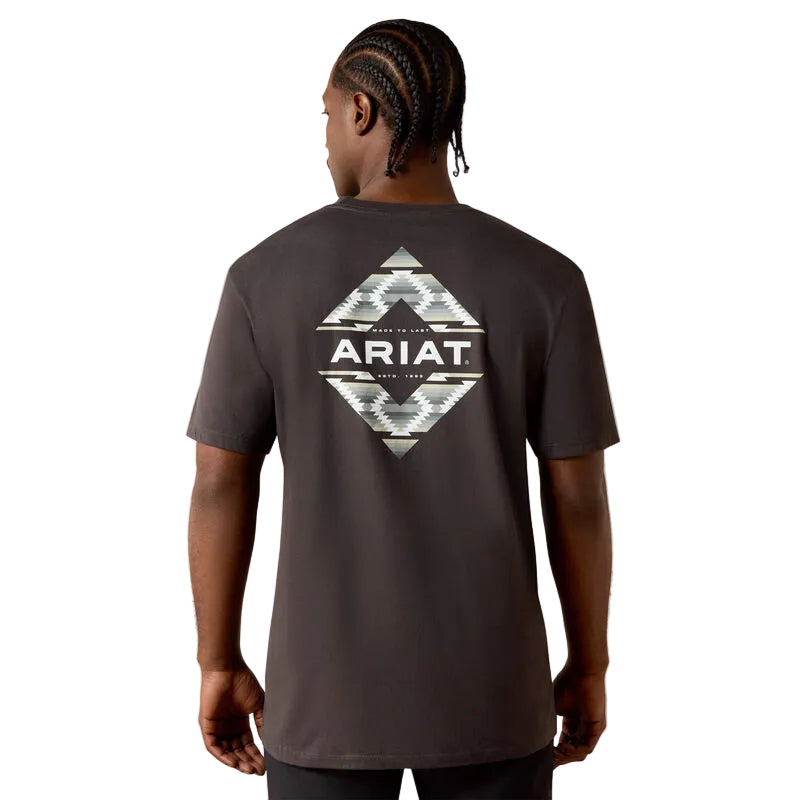 Ariat Men's Diamond Canyon Classic Fit Tee Shirt - Vintage Black