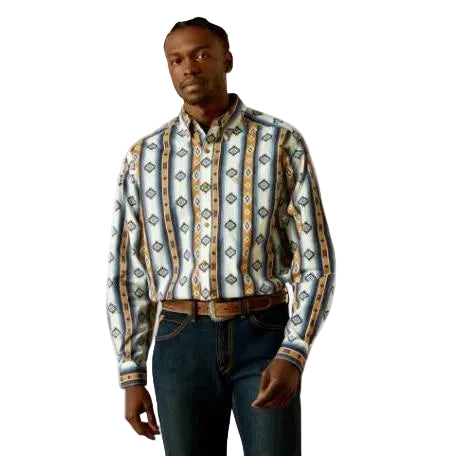 Ariat Men's Shilo Classic Fit Long Sleeve Shirt - Blue