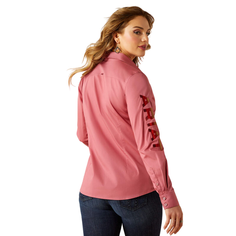 Ariat Women's Team Kirby Long Sleeve Stretch Shirt - Mauvewood