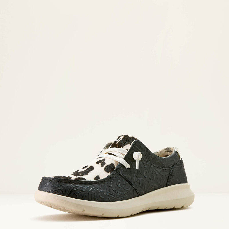 Ariat Women's Hair On  Hilo Shoes - Black/White - Irvine Tack & Western Wear