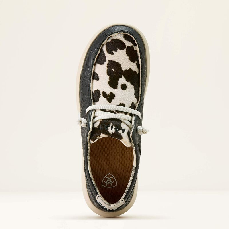 Ariat Women's Hair On  Hilo Shoes - Black/White - Irvine Tack & Western Wear