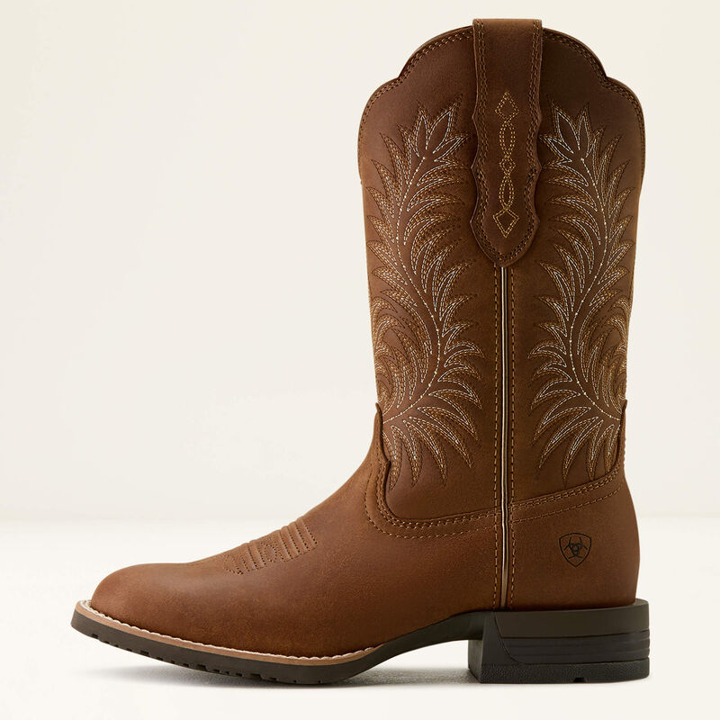 Ariat Women's Hybrid Ranchward W Toe Western Boot- Frontier Brown - Irvine Tack & Western Wear