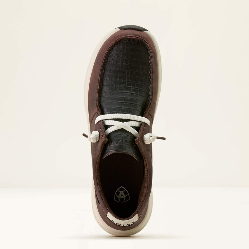 Ariat Women's Buckeye Waterproof Shoes - Chocolate Caiman Emboss Print - Irvine Tack & Western Wear