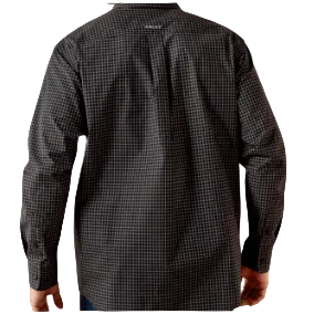 Ariat Men's Pro Series Triston Long Sleeve Shirt - Black Plaid