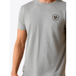 Ariat Men's Banner Badge Short Sleeve Tee Shirt - Ice Berg - Irvine Tack & Western Wear