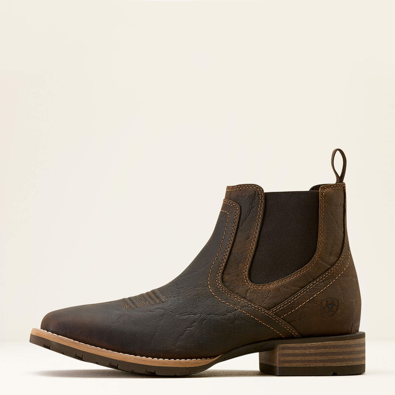 Ariat Men's Hybrid Low Boy Wide Square Toe Chelsea Boot- Warm Brown - Irvine Tack & Western Wear