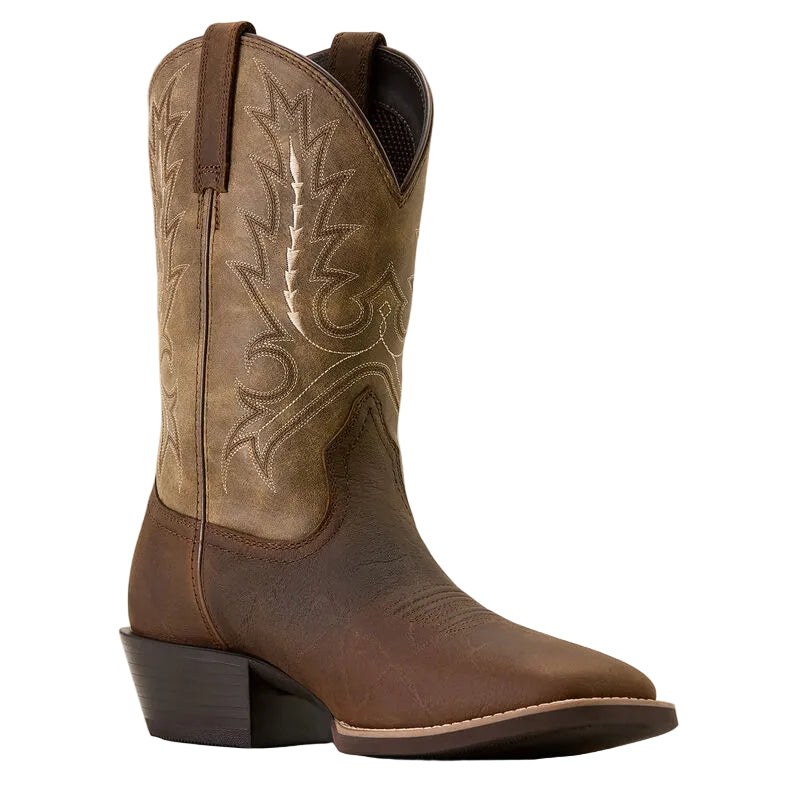 Ariat Men's Sport Outfitter Wide Square Toe Cowboy Boot - Tan Elephant Print/Driftwood Tan