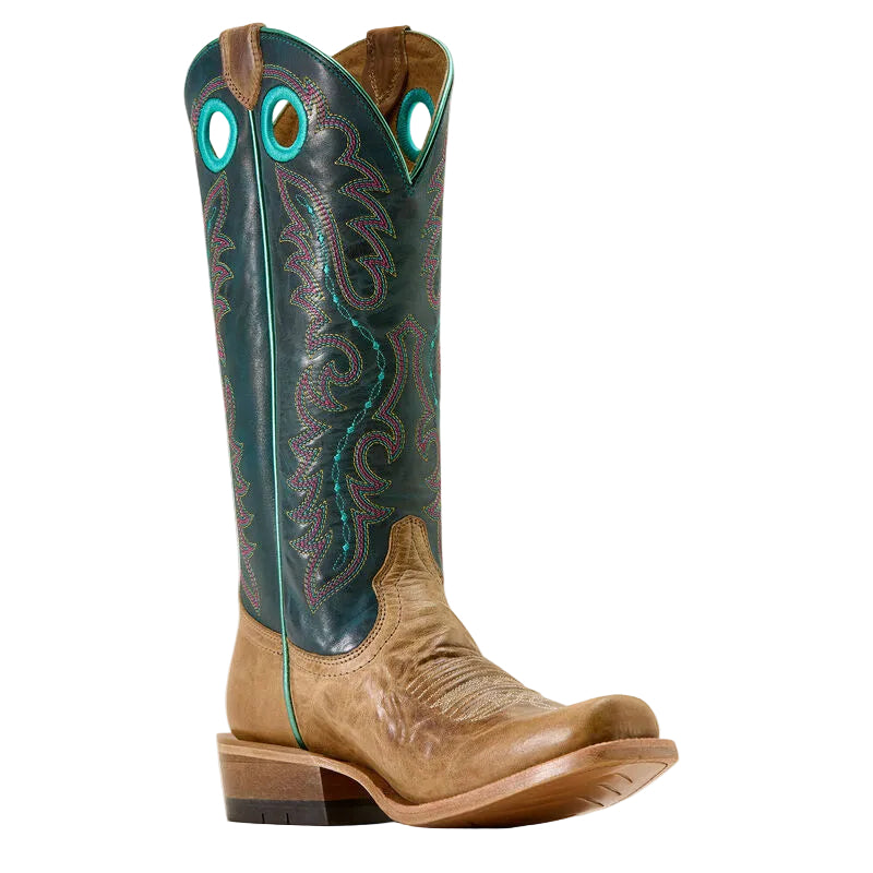 Ariat Women's Boon Cutter Toe Western Boot- Carmelized Pursuit of Teal - Irvine Tack & Western Wear