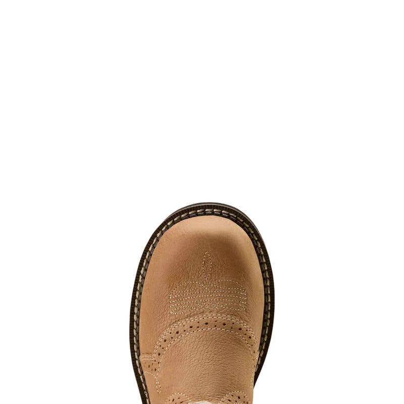 Ariat Women's Fatbaby Heritage Farrah Western Boot - Dusted Brown Sepia Stampede