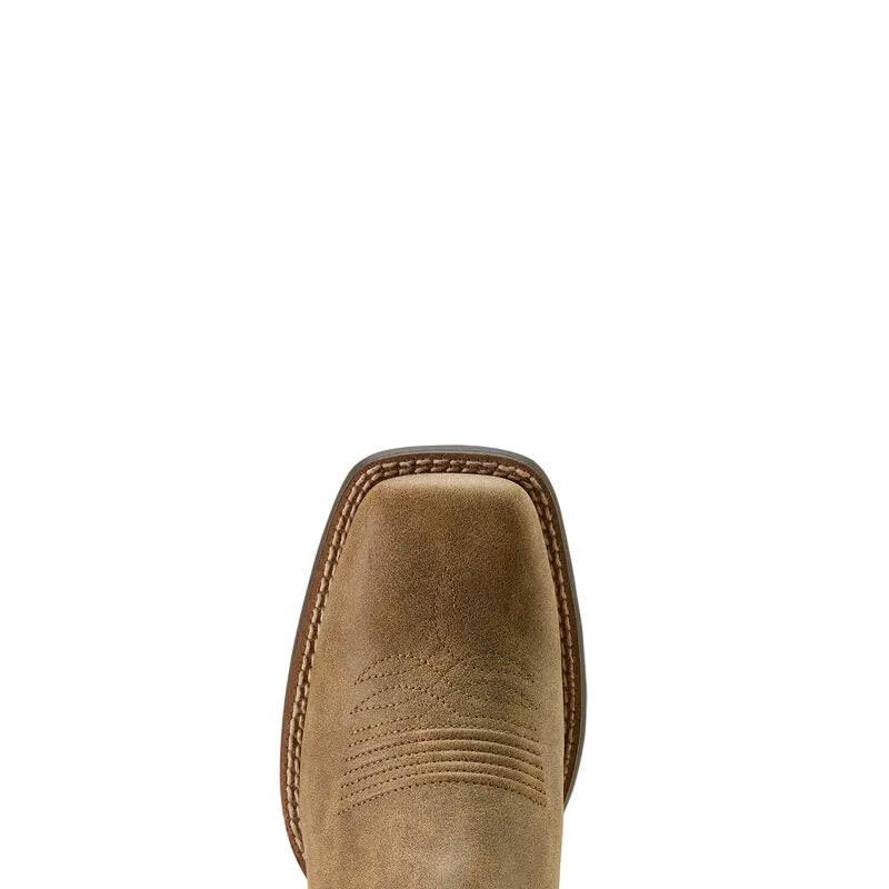 Ariat Women's Round Up Ruidoso Wide Square Toe Western Boot - Brown Bomber/Dusty Rose