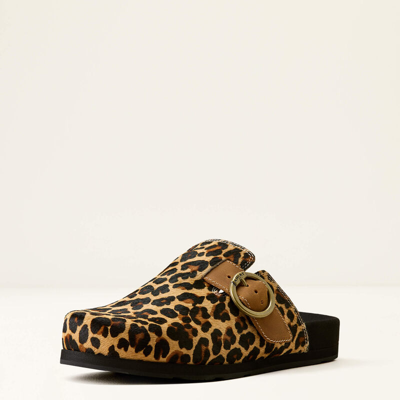 Ariat Women's Hair On Country Mule-Leopard Oxford Tan