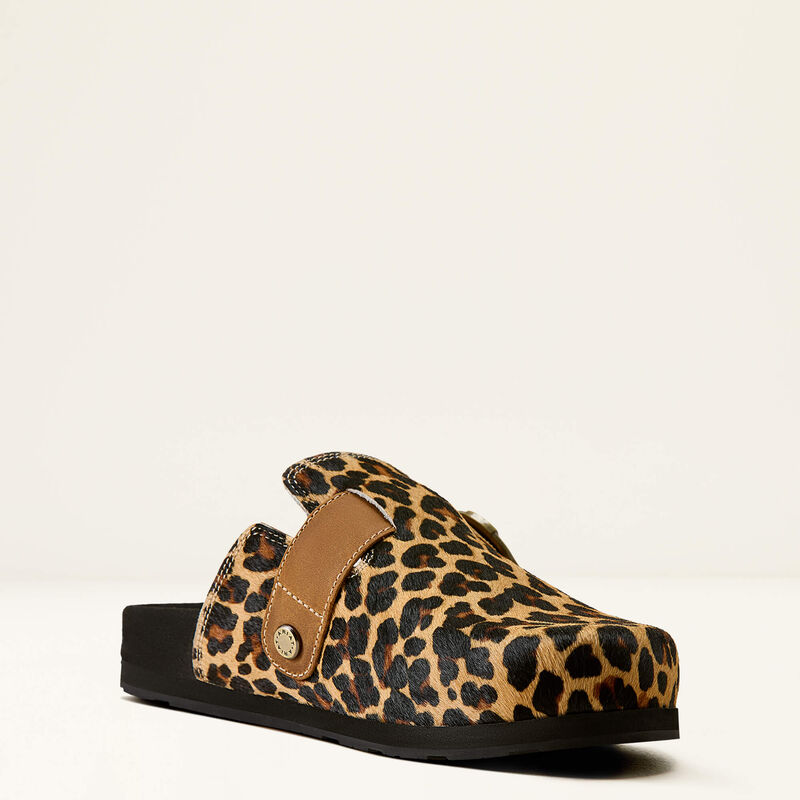 Ariat Women's Hair On Country Mule-Leopard Oxford Tan