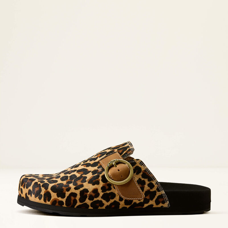 Ariat Women's Hair On Country Mule-Leopard Oxford Tan