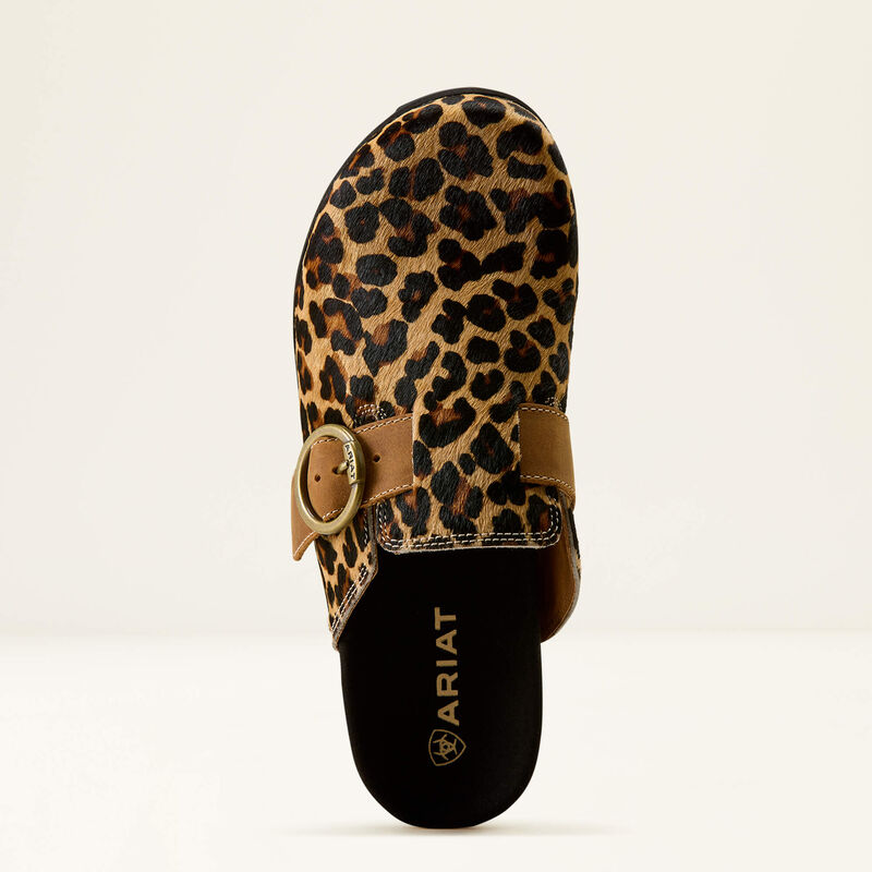 Ariat Women's Hair On Country Mule-Leopard Oxford Tan