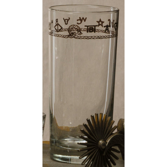 West Creation Branded 15oz Tumbler Set - Water/Ice Tea Glasses - 4 Pieces