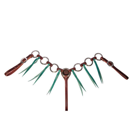 Professional's Choice Pony Breast Collar w Emerald Tassel