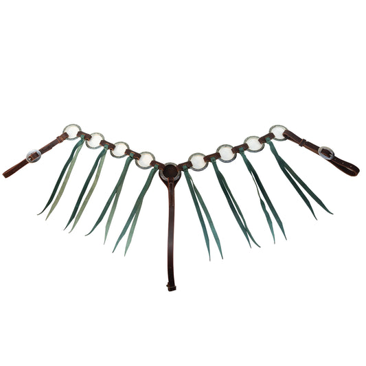 Professional's Choice Ring Breast Collar w Emerald Tassel
