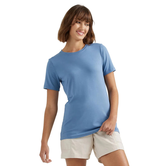 Wrangler Women's ATG Short Sleeve Performance Crewneck Tee - Coronet Blue