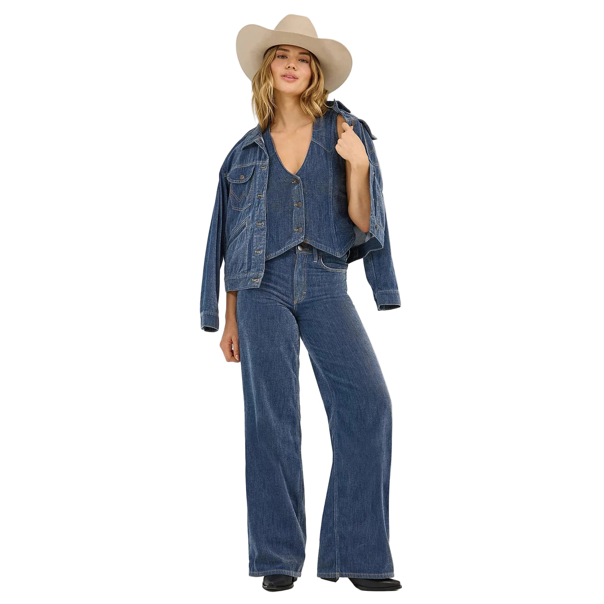 Wrangler Women's Retro Bailey High Rise Airy Wide Leg Jean - Reagan - Irvine Tack & Western Wear