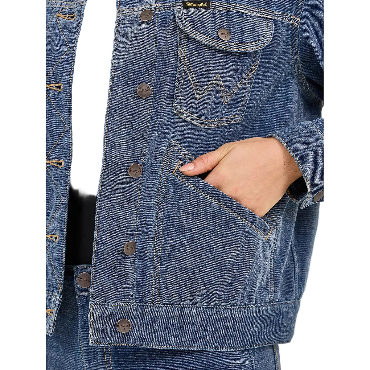 Wrangler Women's Airy Denim Jacket - Blue