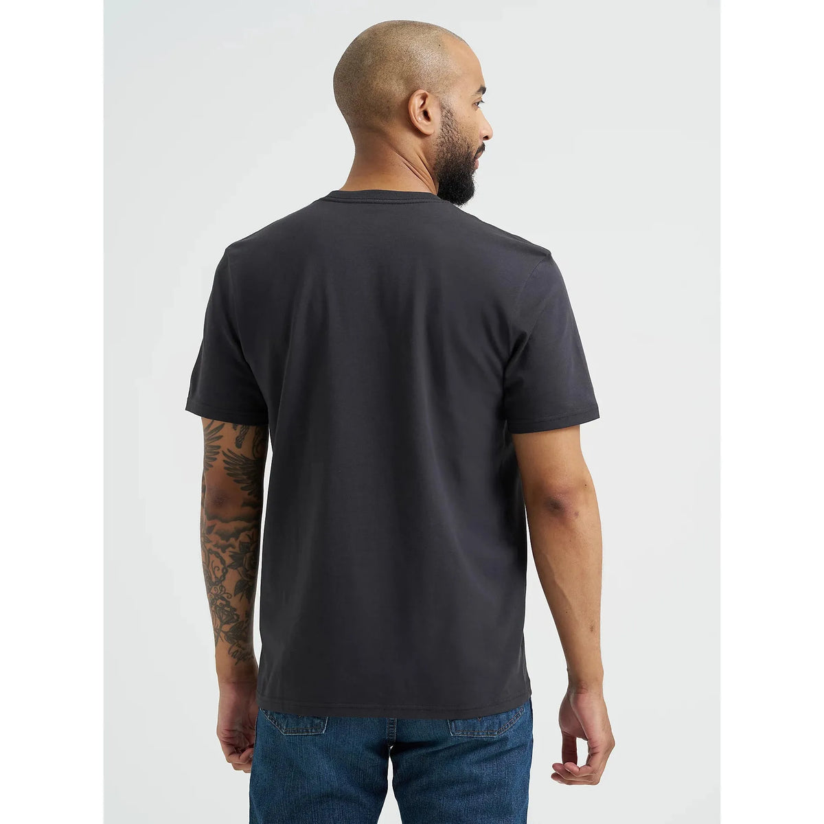 Wrangler Men's Reissue Checotah Unleashed Short Sleeve Tee Shirt - Phantom