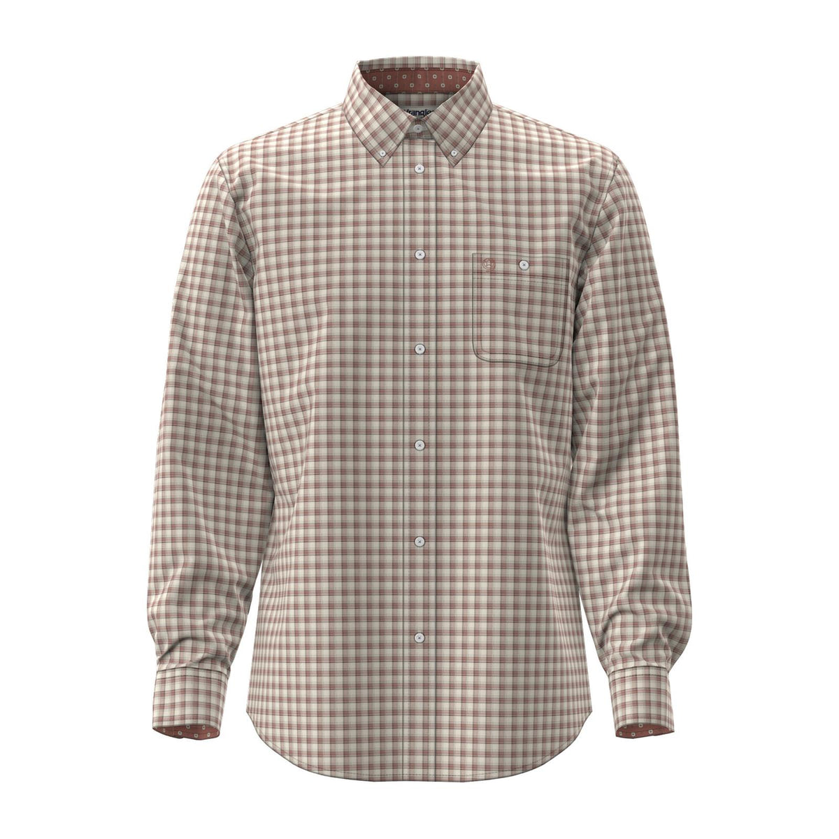 Wrangler Men's George Strait Collection One Pocket Long Sleeve Shirt - Rust