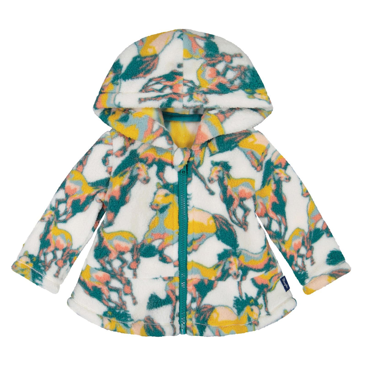Wrangler Baby Girl's Sherpa Full Zip Long Sleeve Top - White