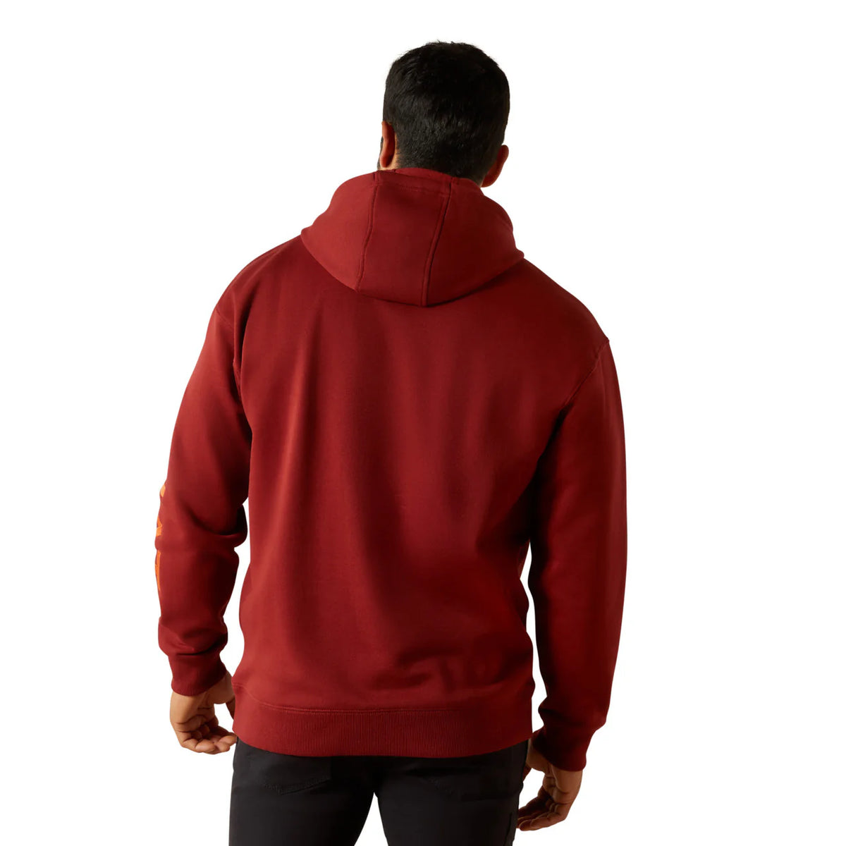 Ariat Men's Rebar Graphic Hoodie - Russet Brown / Potter's Clay