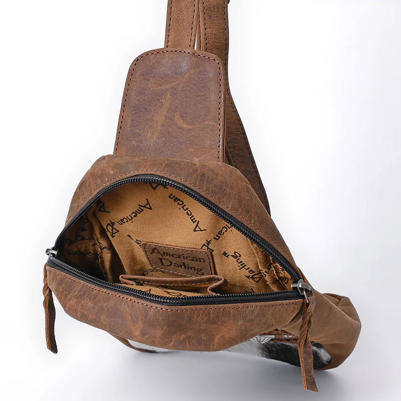 American Darling Sling Hair on Genuine Western Leather Women Bag