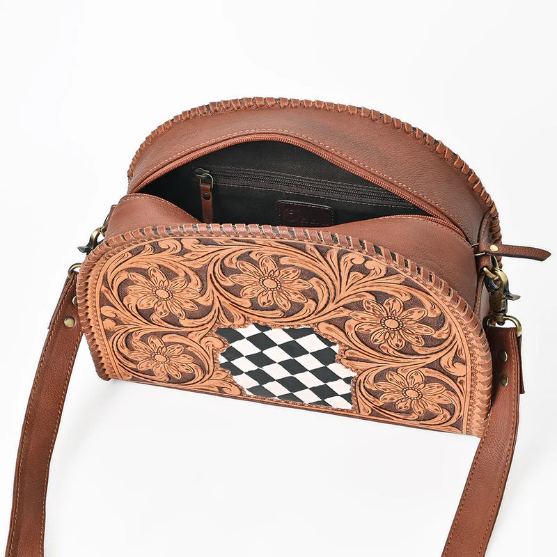 American Darling Crossbody Hand Tooled Genuine Western Leather Women Bag