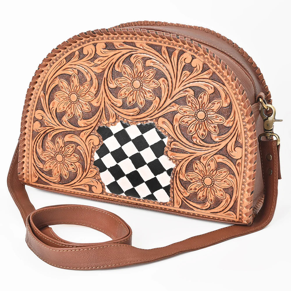 American Darling Crossbody Hand Tooled Genuine Western Leather Women Bag