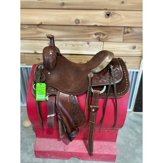 R. Ruelas Custom 16" Ranch Cutter - Irvine Tack & Western Wear