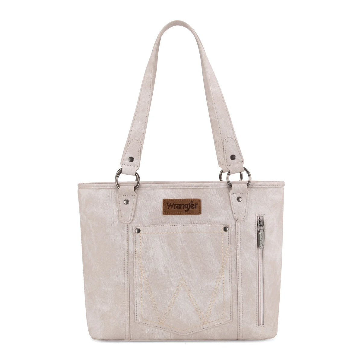 Montana West W Stitch Water Repellent Zippered Tote Bag- Multiple Colors