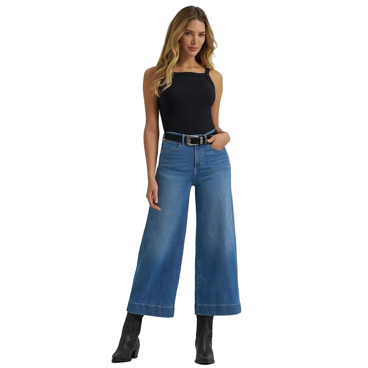 Wrangler Women's Bespoke High Rise Wide Leg Crop Jean - Miranda