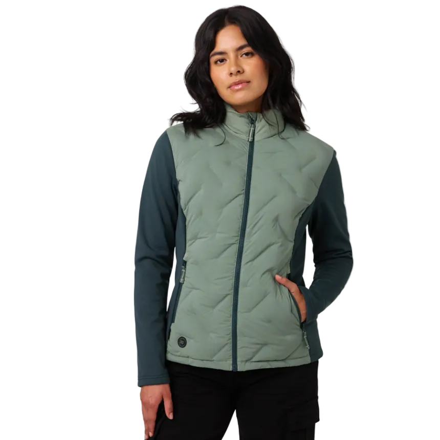 Fieldsheer Women's Aria Hybrid Long Sleeve Jacket - Sage/Olive