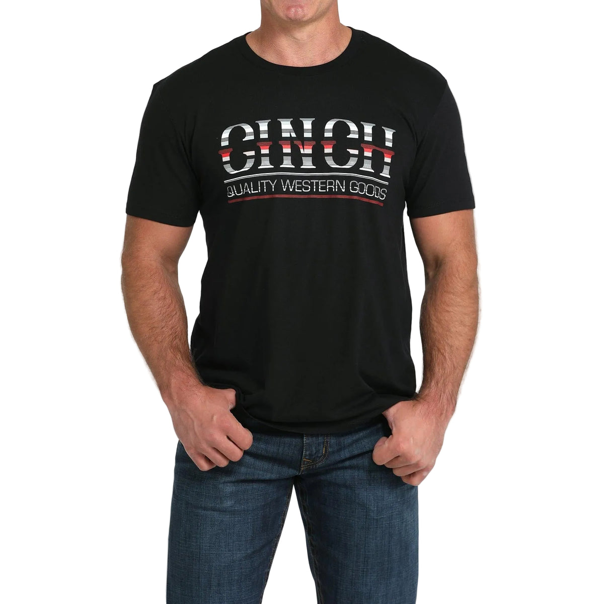 Cinch Mens Short Sleeve Tee Shirt - Black