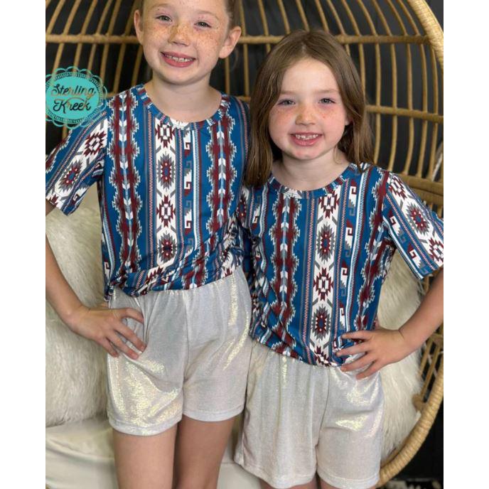 Sterling Kreek Streets of Laredo Girl's Short Sleeve Shirt