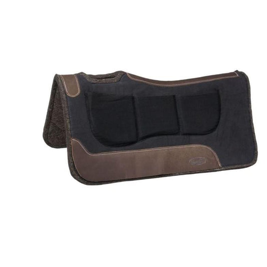 Tough 1 Western 1/2"  Shim Saddle Pad with Neoprene Bottom-31 x 32
