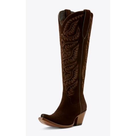Ariat Women's Laramie StretchFit Western Boots - French Roast Suede - Irvine Tack & Western Wear