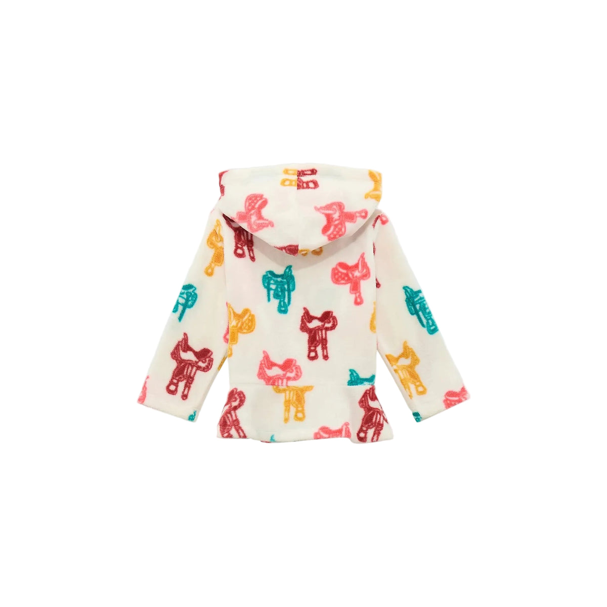 Wrangler Western Girl's Long Sleeve Fleece Jacket- Saddle White - Irvine Tack & Western Wear