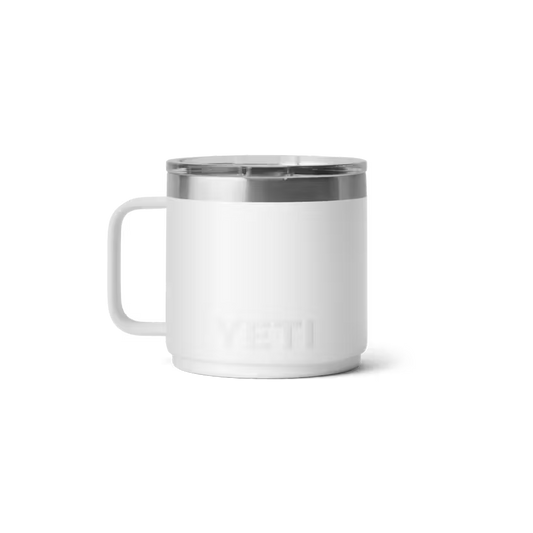 YETI Rambler 414 mL Stackable Mug with DuraSip Ceramic Lining - White