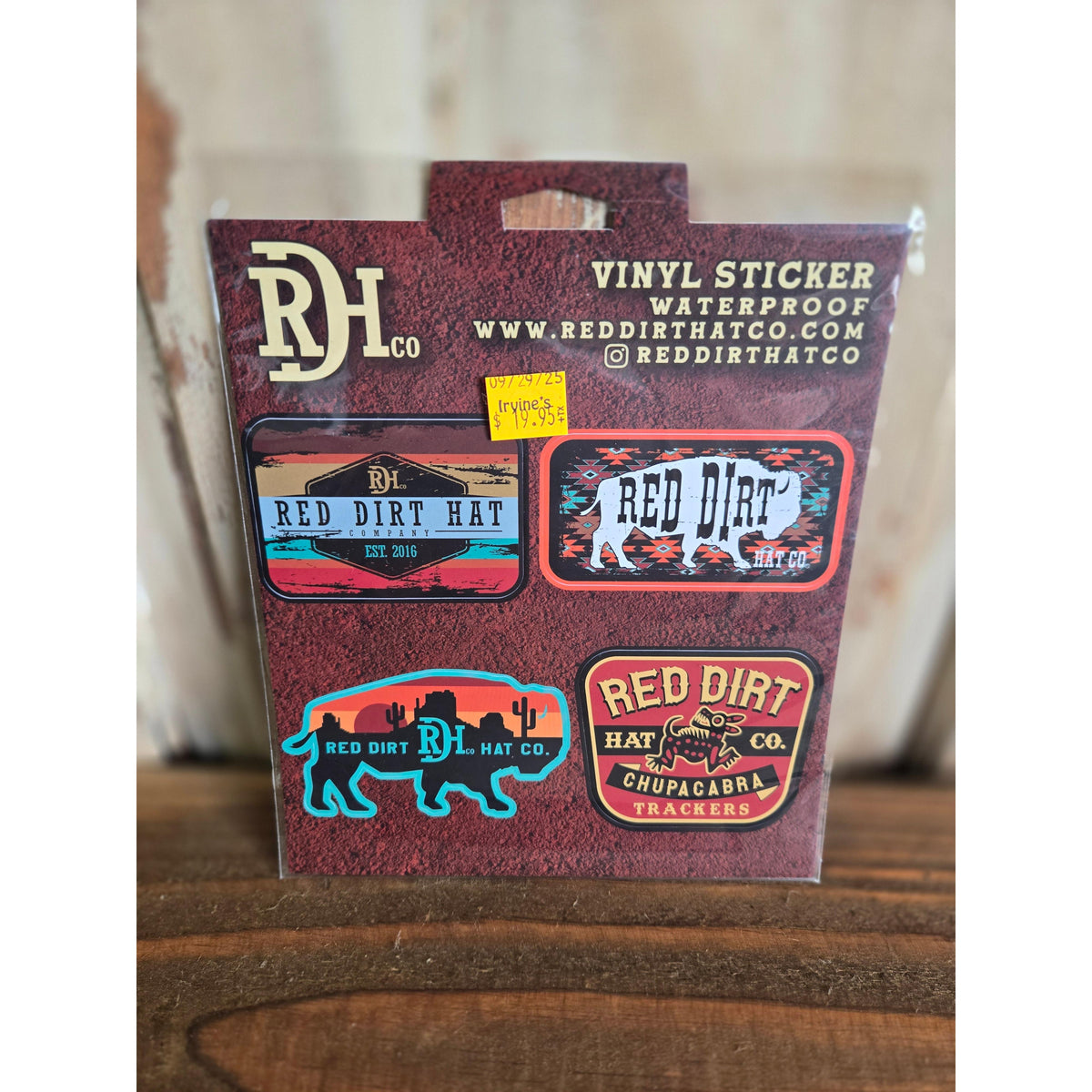 Red Dirt Hat Co Stickers - Irvine Tack & Western Wear